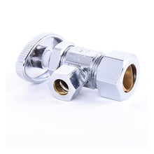 Load image into Gallery viewer, COMPRESSION MULTI TURN ANGLE STOP VALVE 5 / 8IN OD X 3 / 8IN OD