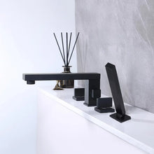 Load image into Gallery viewer, Bathtub Mounted Faucet with Pull Out Hand Held Spray