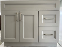 Load image into Gallery viewer, 42'' Solid Wood Vanity with Quartz Countertop - White/Grey