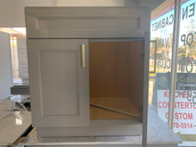 Load image into Gallery viewer, 30″ Solid Wood Vanity with Quartz Countertop , White/Grey