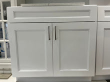 Load image into Gallery viewer, 36'' Solid Wood Double Door - Grey/White