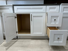 Load image into Gallery viewer, 42'' Solid Wood Vanity with Quartz Countertop - White/Grey
