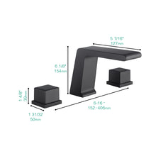 Load image into Gallery viewer, Widespread Faucet 2-Handle Bathroom Faucet with 3 Holes