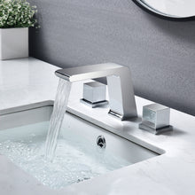Load image into Gallery viewer, Widespread Faucet 2-Handle Bathroom Faucet with 3 Holes