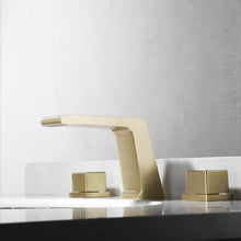Load image into Gallery viewer, Widespread Faucet 2-Handle Bathroom Faucet with 3 Holes