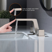 Load image into Gallery viewer, Widespread Faucet 2-Handle Bathroom Faucet with 3 Holes