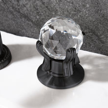 Load image into Gallery viewer, Widespread Faucet Crystal 2-Handle Bathroom Faucet with 3 Holes