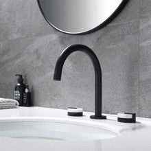 Load image into Gallery viewer, Widespread Lavatory Faucet Dual Marble Handles