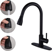 Load image into Gallery viewer, Pull Out Kitchen Faucets 1 or 3 hole Installation