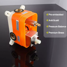 Load image into Gallery viewer, Rainfall Shower Systems with 4 Body Jets Wall Mounted