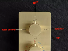 Load image into Gallery viewer, Thermostatic 3 Way Shower Systems 4 colors