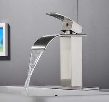 Load image into Gallery viewer, Waterfall 1 or 3 hole Bathroom Faucets