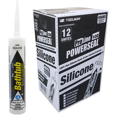 PROLINE 200 KITCHEN & BATH 100% SILICONE SEALANT 300ML TRANSLUCENT