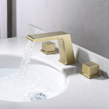 Load image into Gallery viewer, Widespread Faucet 2-Handle Bathroom Faucet with 3 Holes
