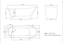 Load image into Gallery viewer, Freestanding Bathtub 67"
