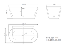 Load image into Gallery viewer, Freestanding Bathtub 60"
