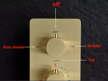 Load image into Gallery viewer, Thermostatic 3 Way Shower Systems 4 colors
