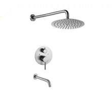 Load image into Gallery viewer, Round 2-Functions Rainfall Shower System Valve Included
